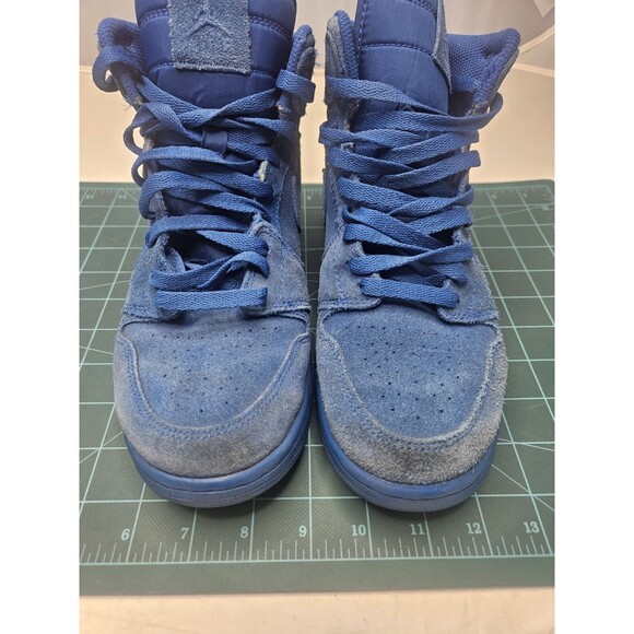 Nike Air Jordan 1 Retro High Team Royal Suede Youth Size 7Y (705300-404) - Picture 4 of 14